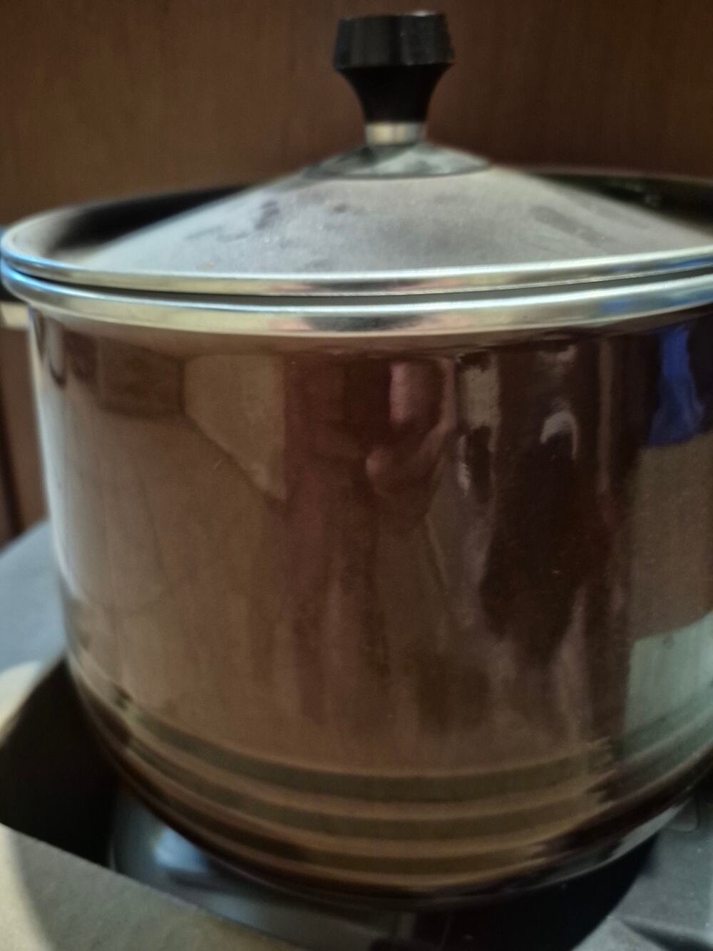 Vintage West Bend Scandia Bean Crock/enamel ware